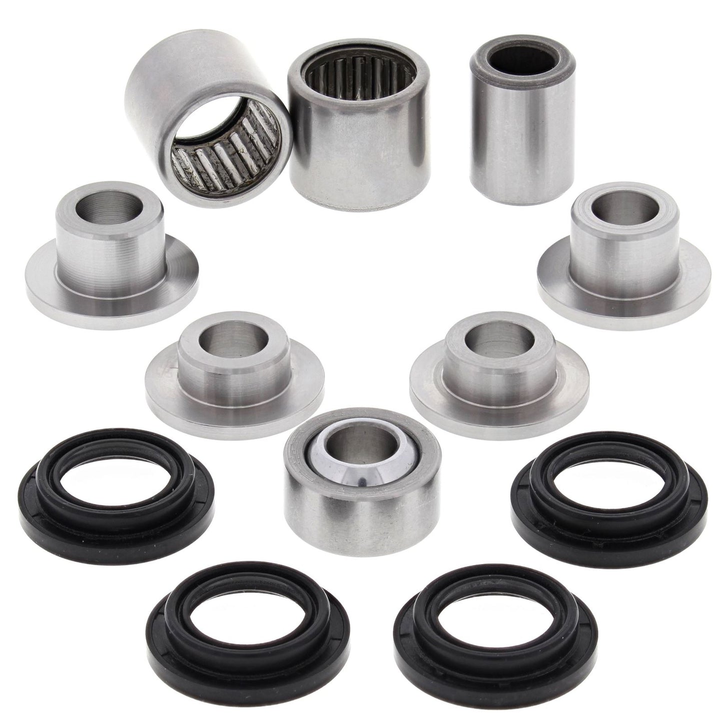 Front Lower A-Arm Bearing Kit, 2 Kits Req. Per Veh. Kawasaki KVF650 Brute Force 05-13, KVF650 Prairie 02-03, KVF700 Prairie 04-06, Suzuki LTV-700F Twin Peaks 04-06