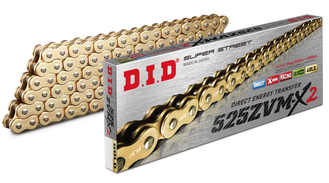 DID 525ZVM-X GOLD CHAIN 98L, DID525ZVMXGG098, 3012538