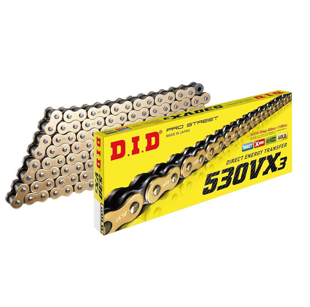 DID 530VX3 X-RING GB CHAIN 102L ZJ DID530VX3GB102