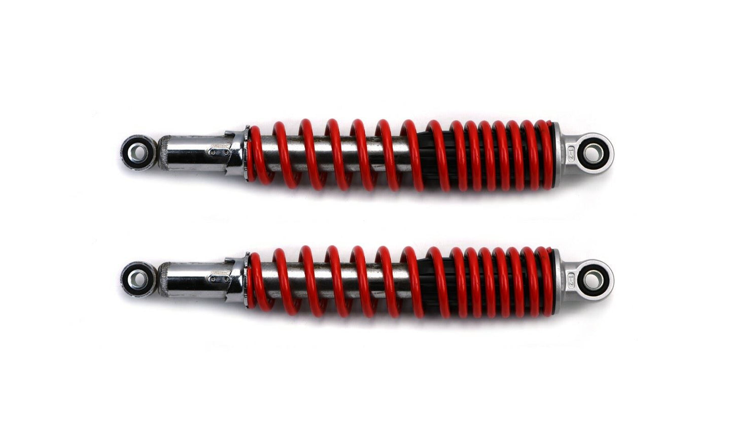 Pair of Shock Absorbers To Fit Honda CBF125 Red