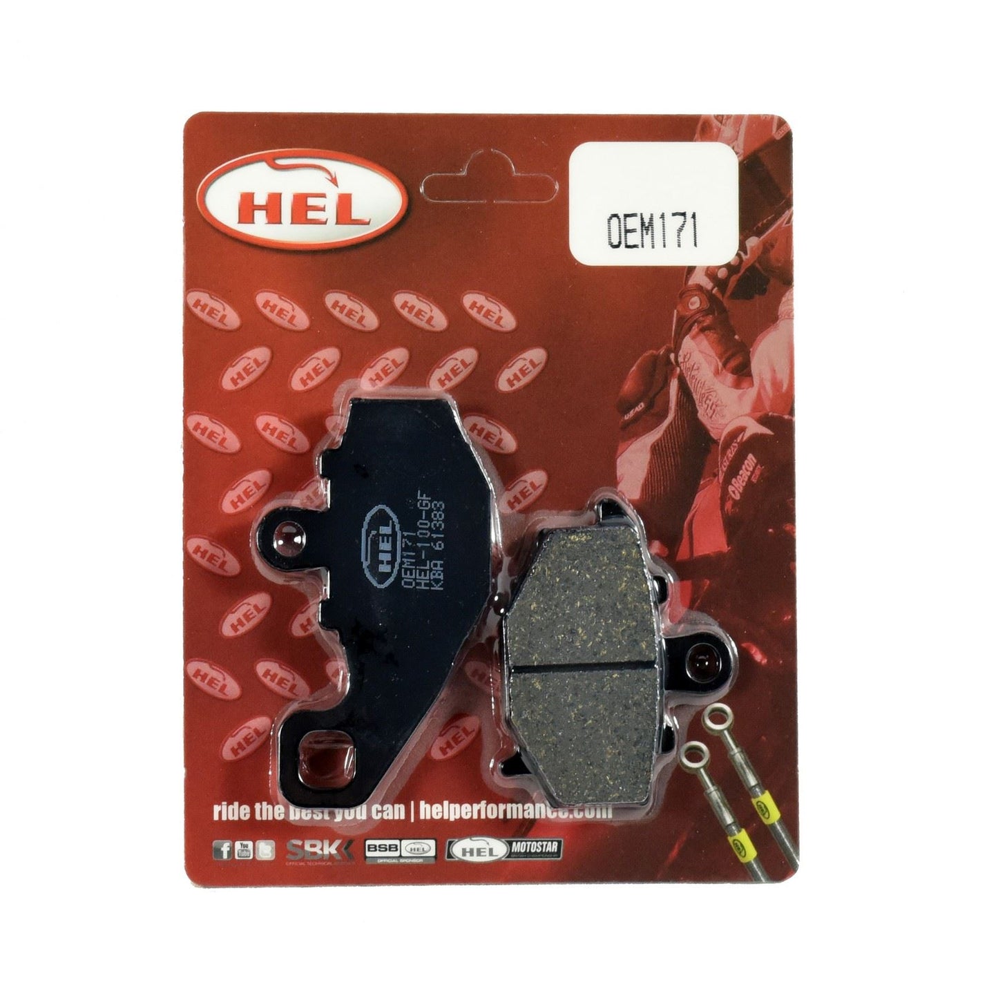 Hel Brake Pad OEM171,AD093,FA192 for Sports,Touring,Commuting