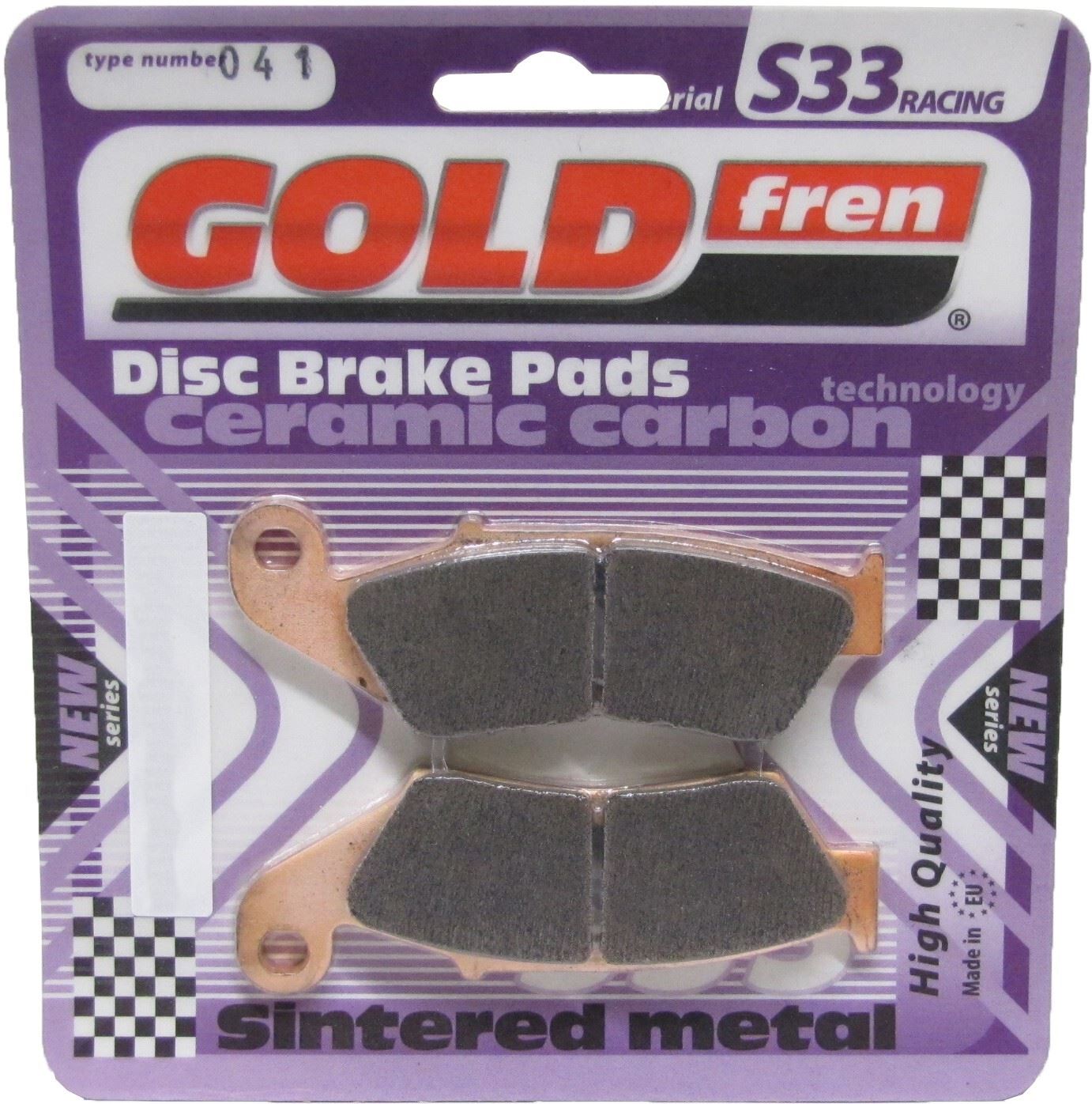 Goldfren Brake Pads S33-041, VD161, FA185, FA389, FDB892, SBS694