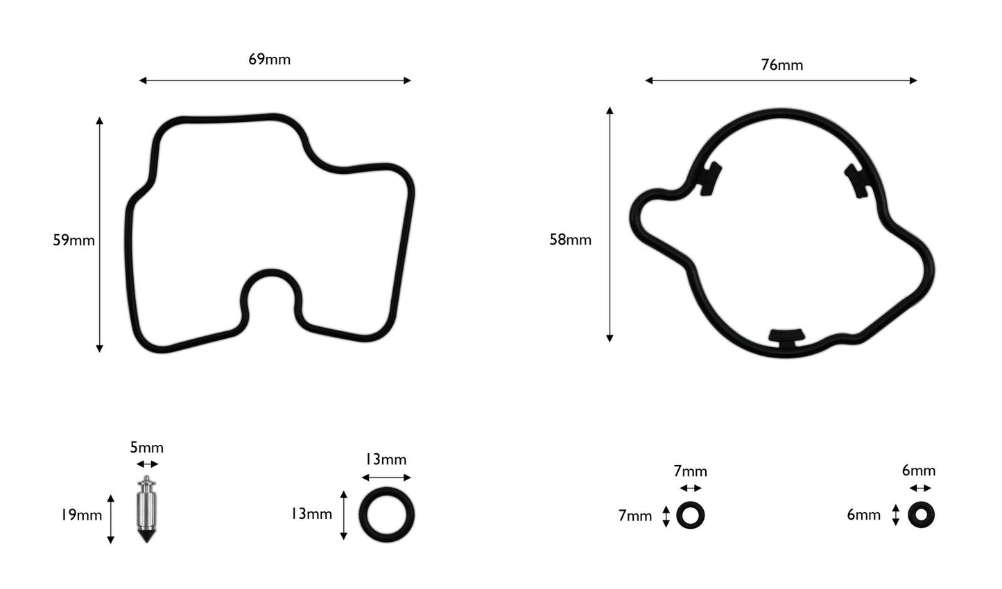 Carb Repair Kit Honda CBR900RR 96-99, CBR1000F 93-99