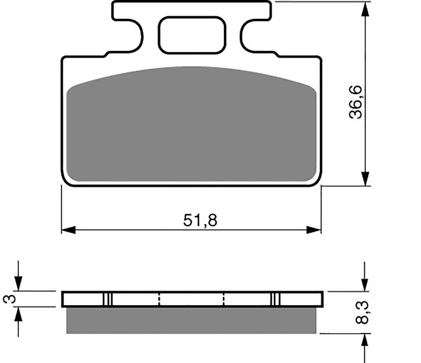 Goldfren Brake Pads S33-161, VD150, FA151