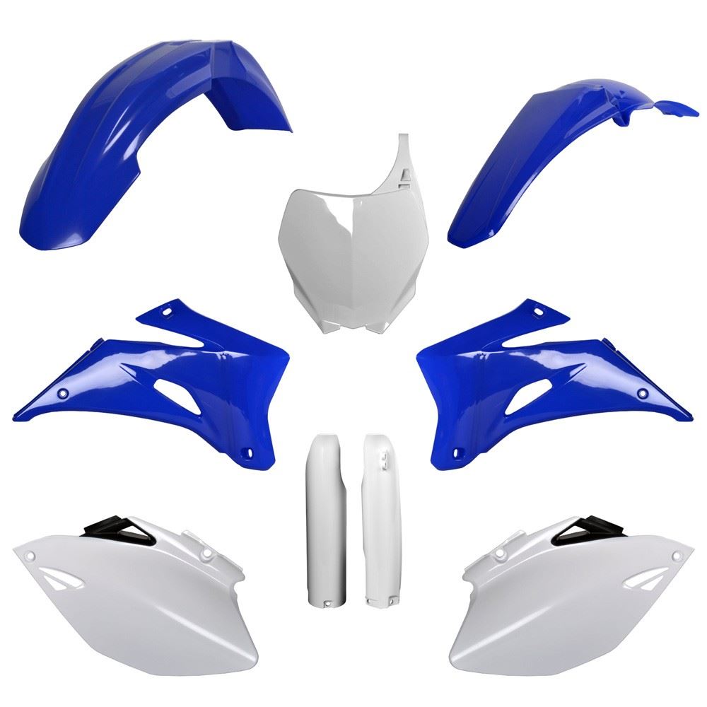 POLISPORT PLASTIC KIT + FORK GUARDS YAMAHA YZ250F 06-07, YZ450F 06-07, OEM STYLE