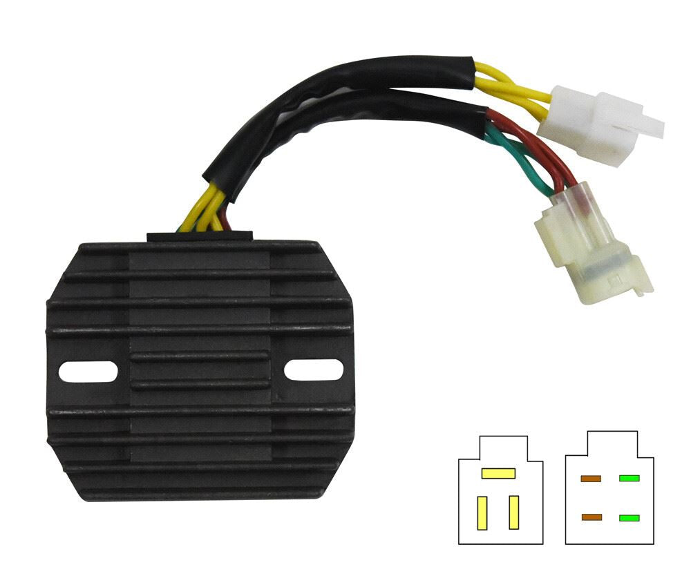 Regulator/Rectifier For Suzuki 7 wire with 3 x yellow, 2 x red & 2 x gree