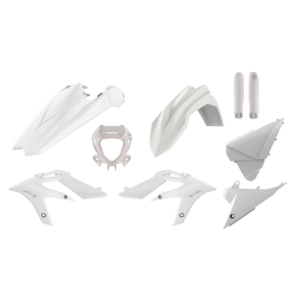 POLISPORT PLASTIC KIT + FORK GUARDS BETA X-TRAINER 250-300 2015-2019, WHITE