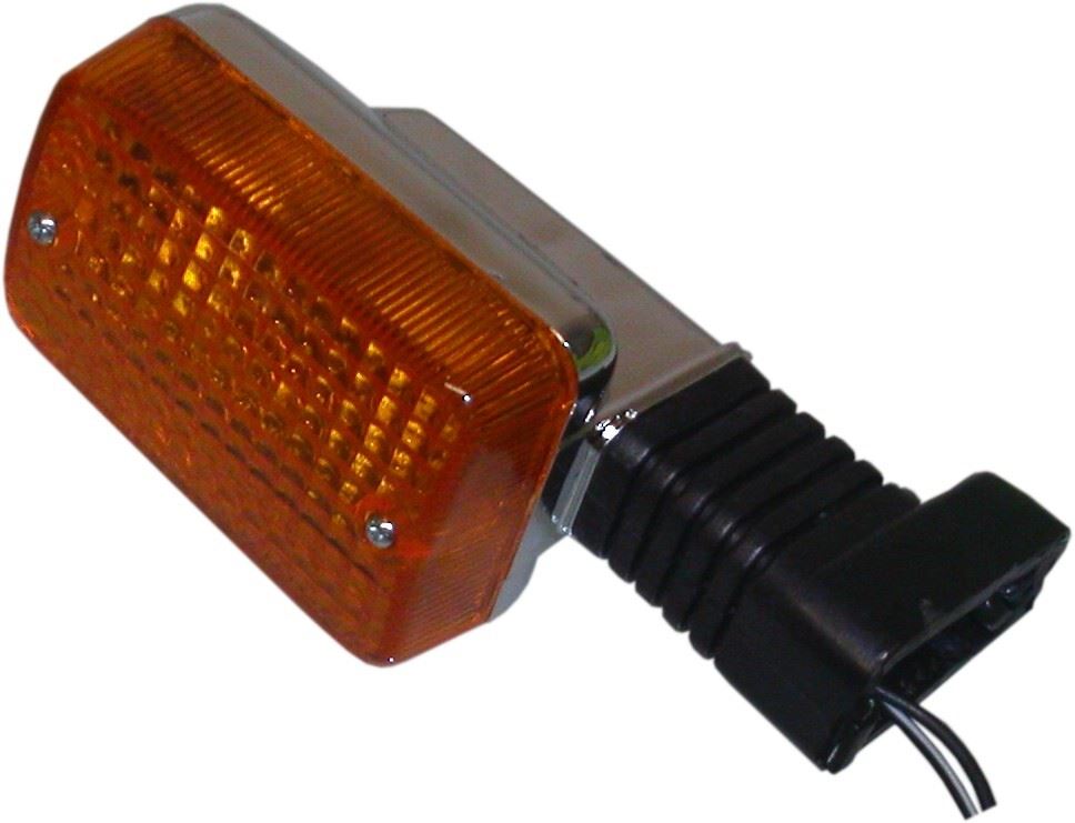 Indicator Honda C50, C70, C90C Rear Chrome With Stem (Amber) (Stem Length 50mm)