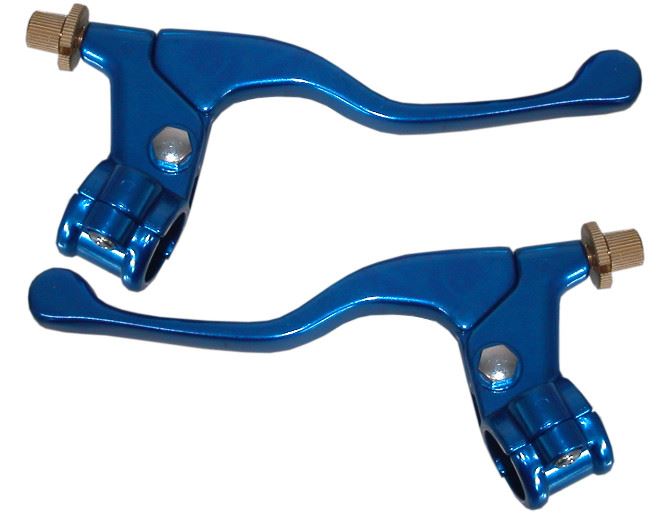 Lever Assembly Anodised Blue No Mirror Boss