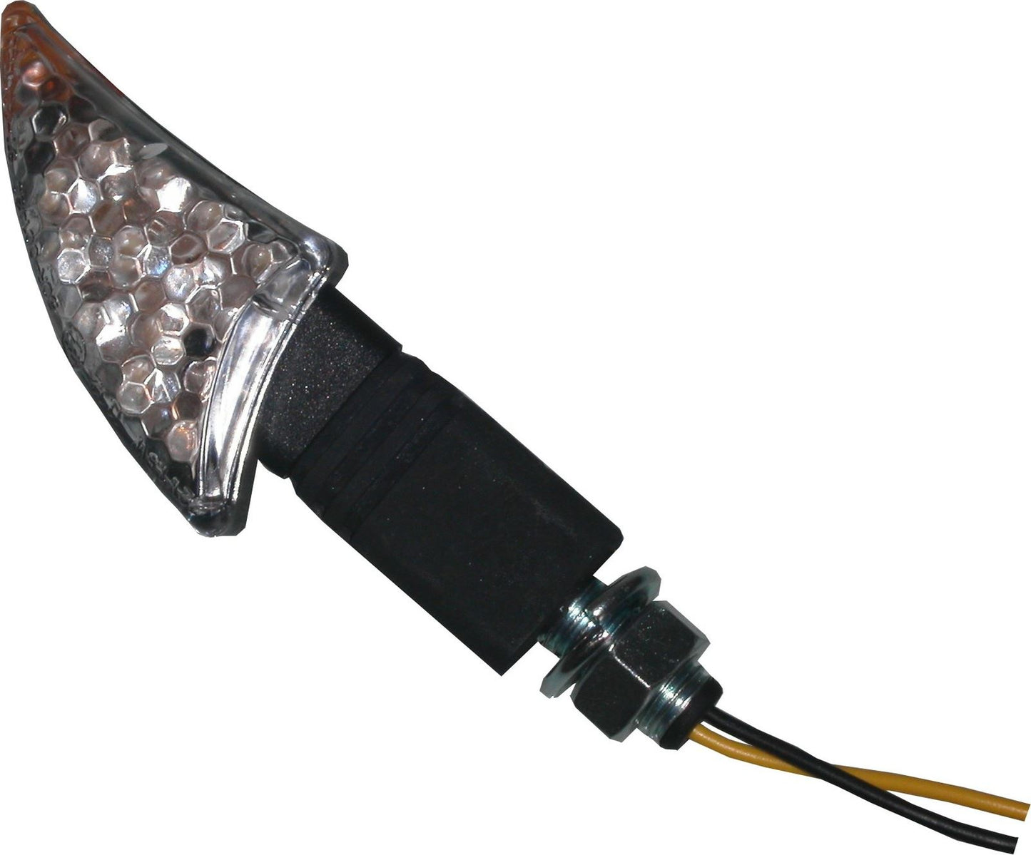 Complete Indicator LED Wave Tips Black Long Stem with Clear Lens E-Mar (Pair)