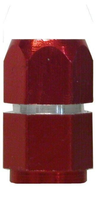 Valve Cap Alloy Hexagon Short blue, silver, purple, red & gold (25 Pairs)