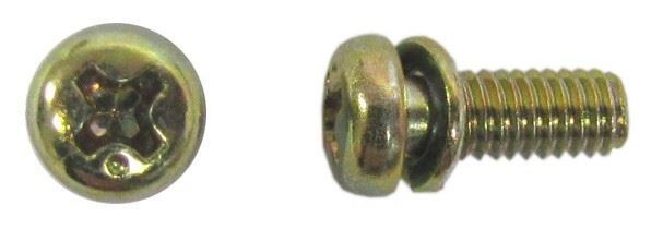 Screws Pan Head with washer 4mm x 10mm(Pitch 0.70mm) Per 20