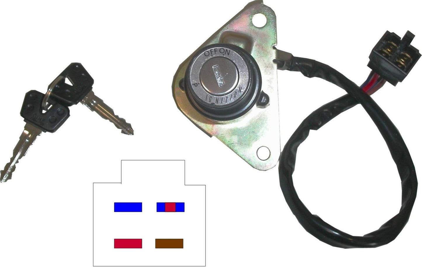 Ignition Switch Yamaha XV250 89-99 (4 Wires)