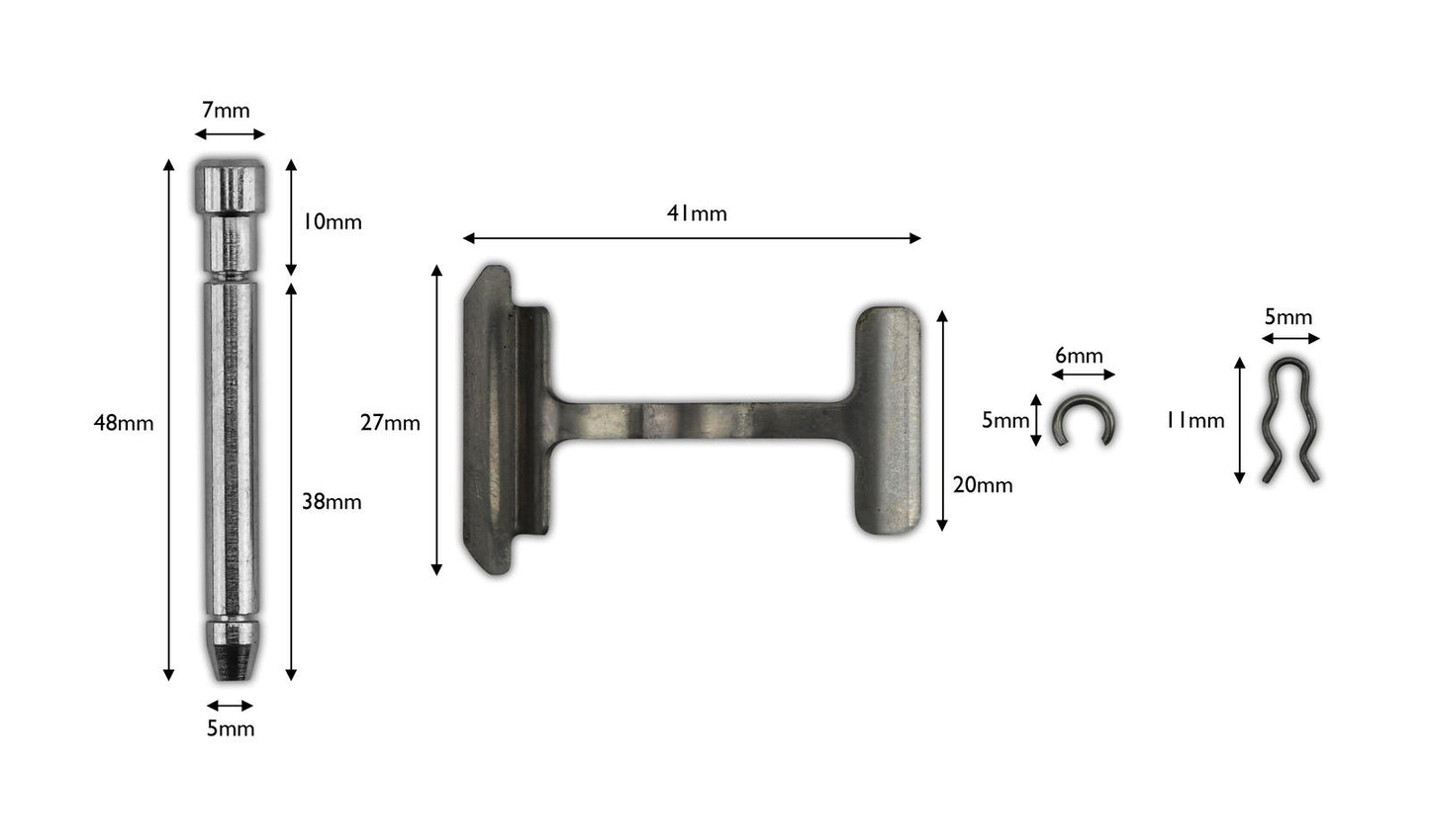 Brake Pad Pin Sets as fitted to 700038 Yamaha 3SH-F5919-01
