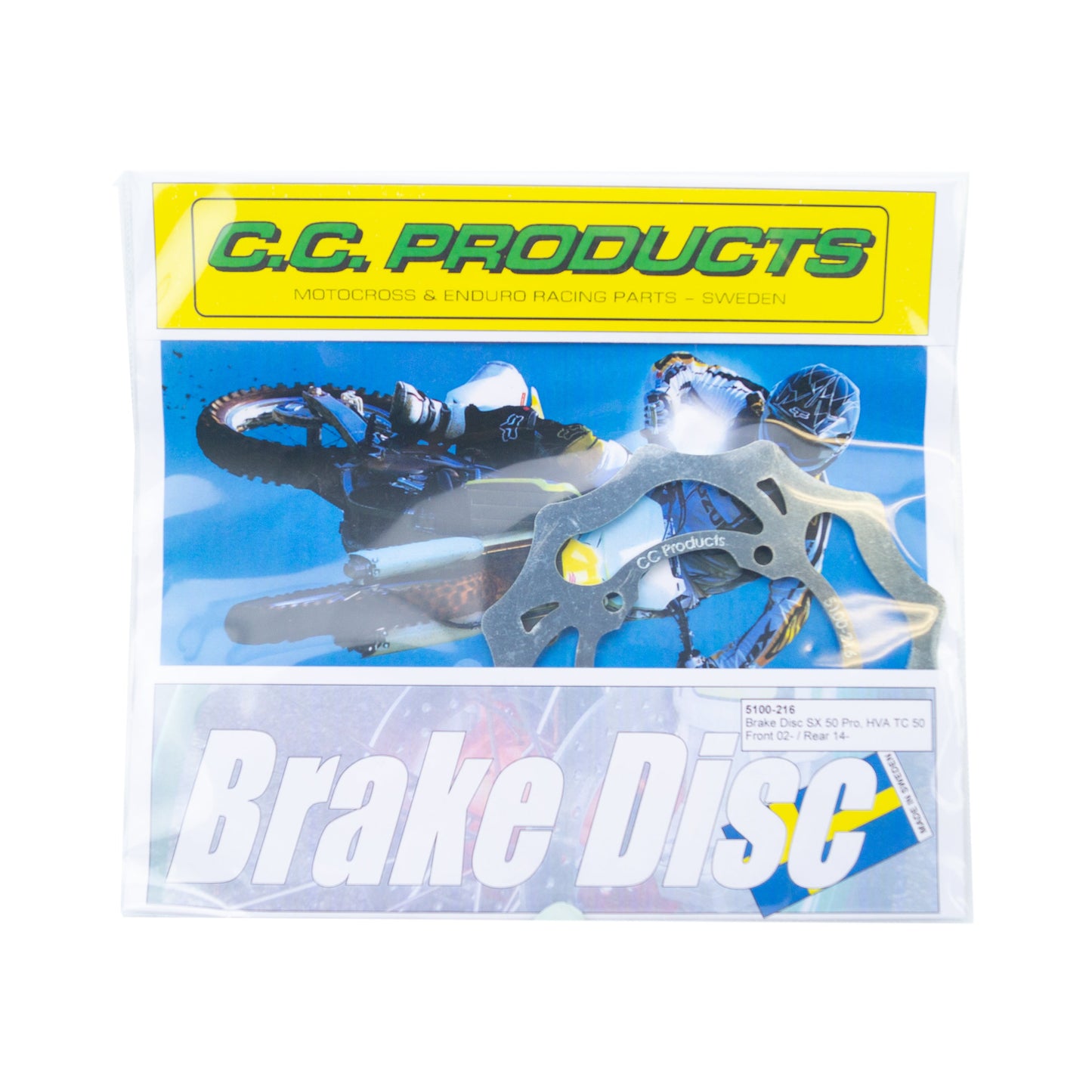 DISC BRAKE FRONT KTM 50SX 02>, GAS GAS 50 2021>, CROSS-CENTER 5100-216