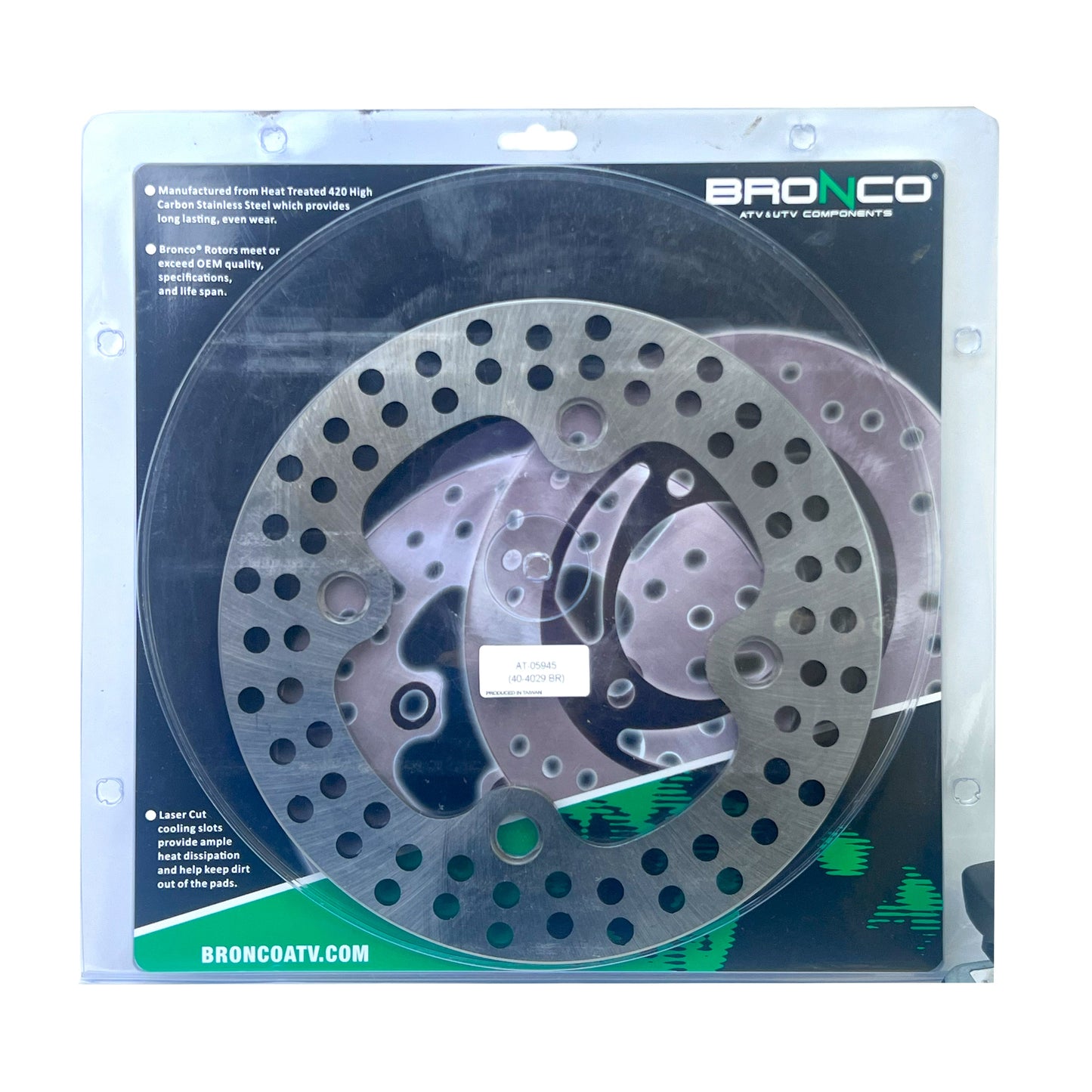 DISC BRAKE FRONT/REAR POLARIS RZR XP TURBO 16-20, BRONCO AT-05945, MD6397D