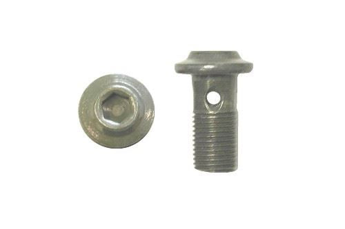 Banjo Bolt 10mm x 1.25mm Single New Hex Design Black (Per 5)