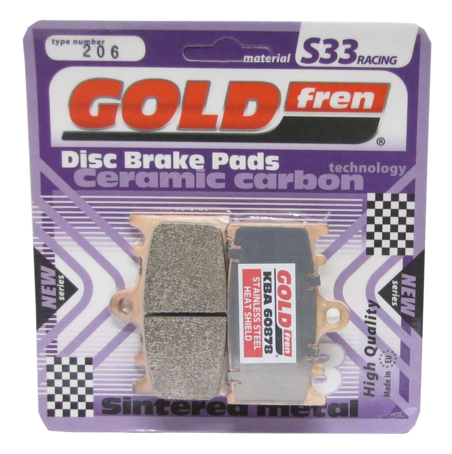 Goldfren Brake Pads S33-206, FA366, SBS789, FDB2163