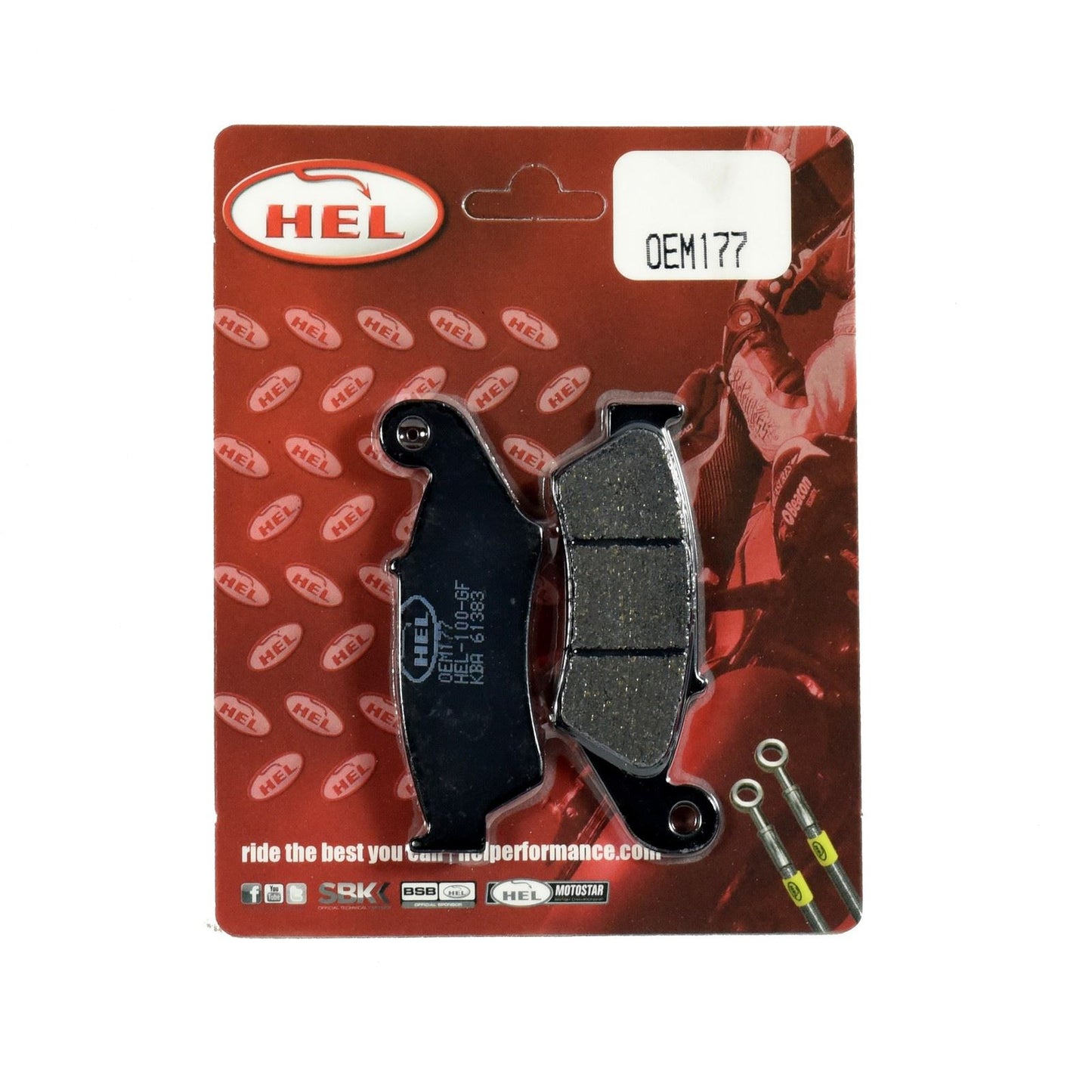 Hel Brake Pad OEM177,AD041,FA185,FA389 for Sports,Touring,Commuting