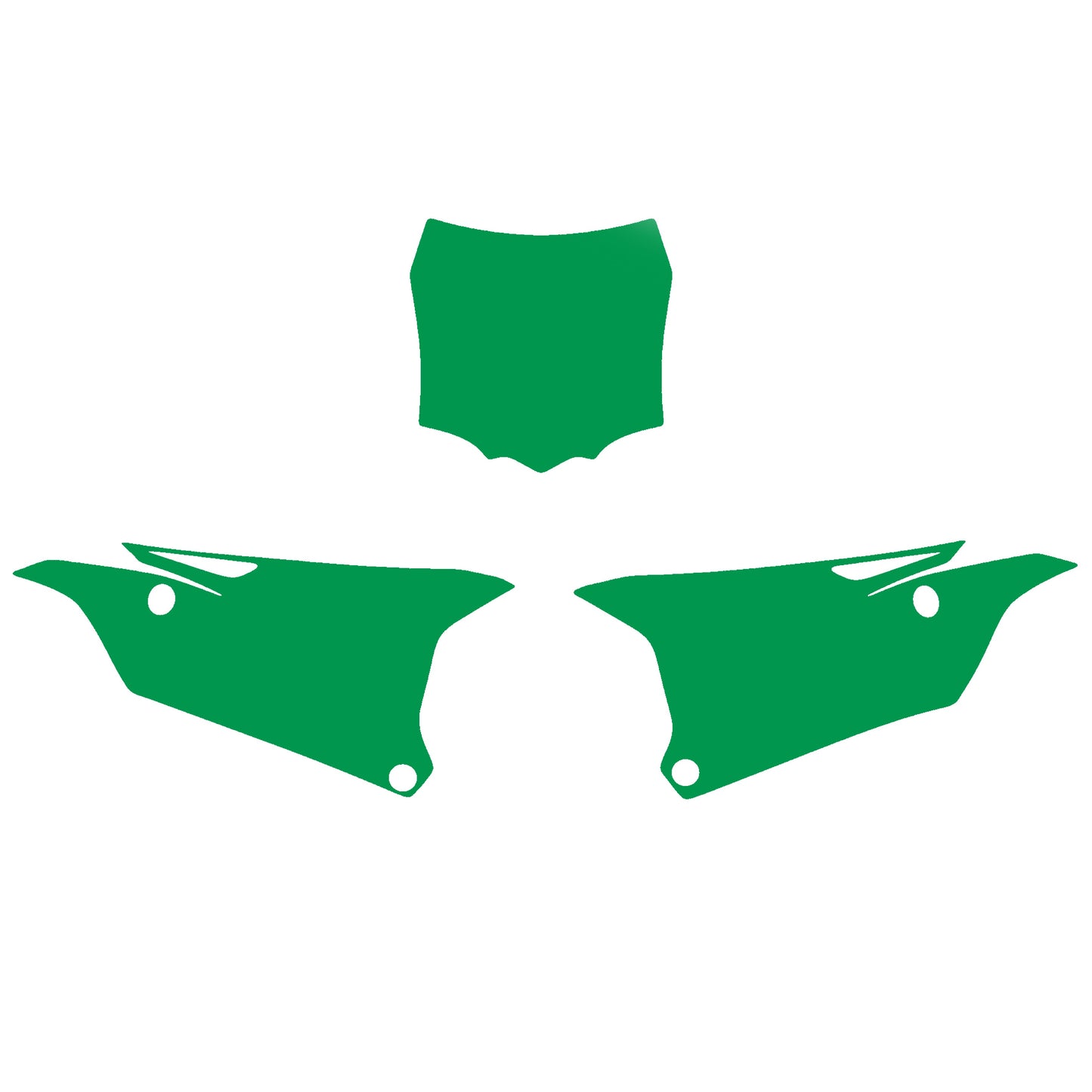 GREEN BACKGROUNDS KAWASAKI KX85 2014-2020, KX100 2014-2020