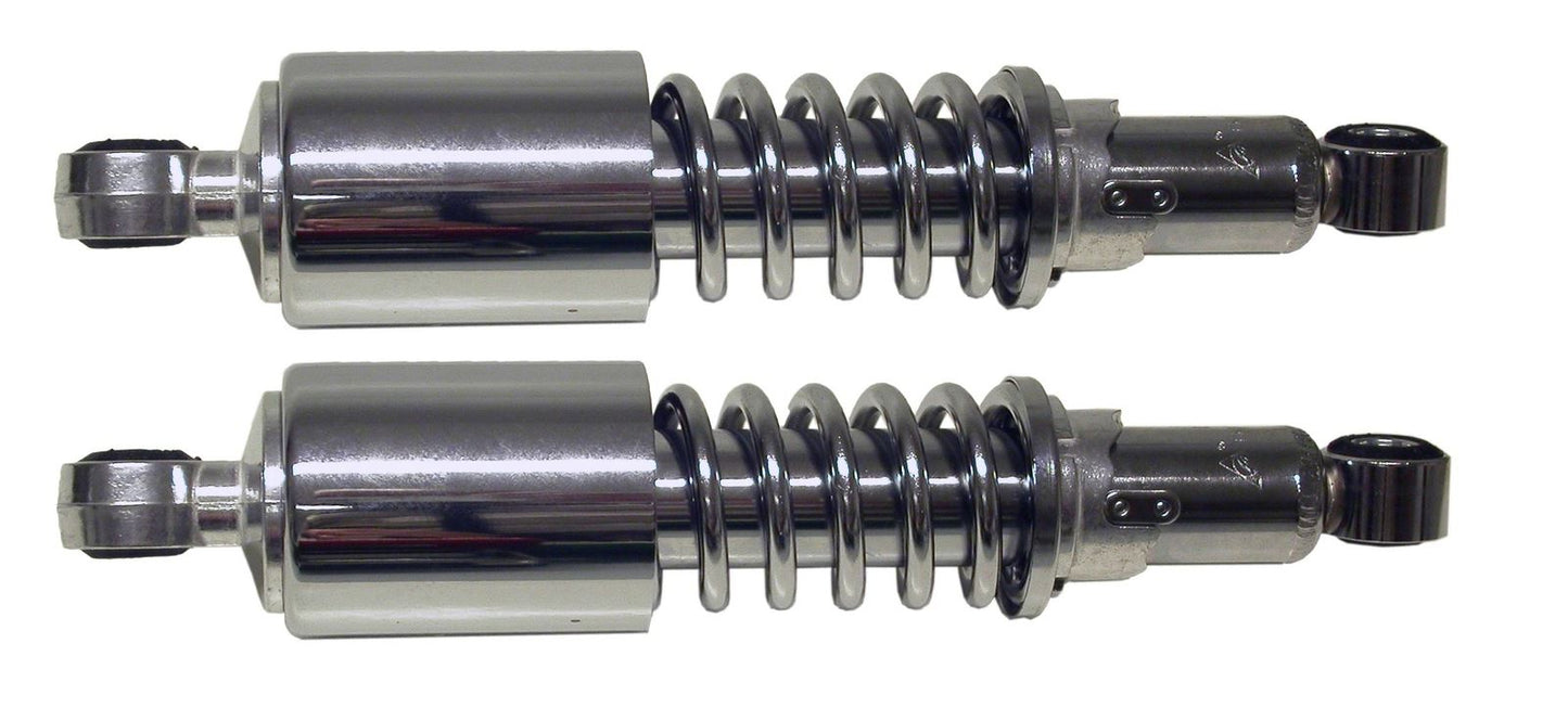 Shocks 265mm Pin+Pin up to 175cc (Chrome Spring & Top Cover)