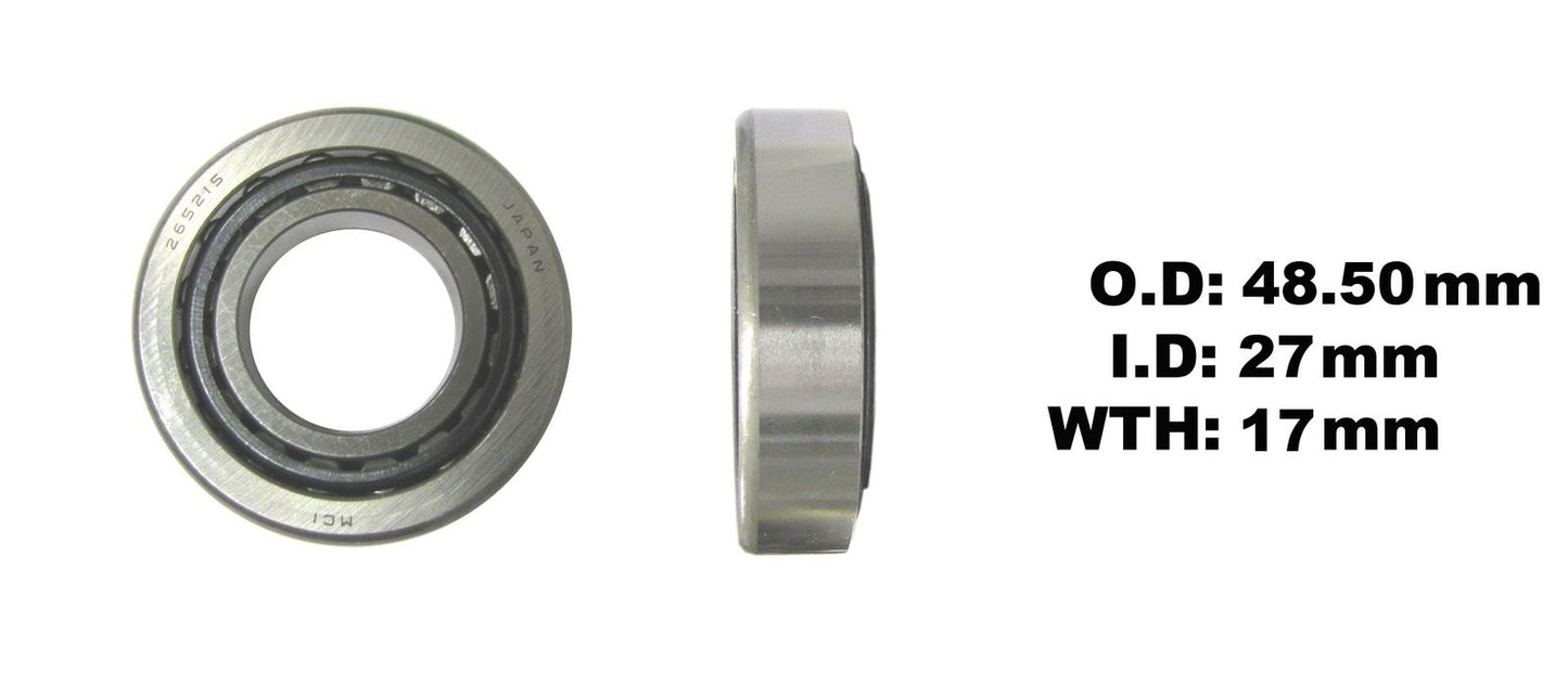 Taper Bearing ID 27mm x OD 48.5mm x Thickness 17mm (Each)