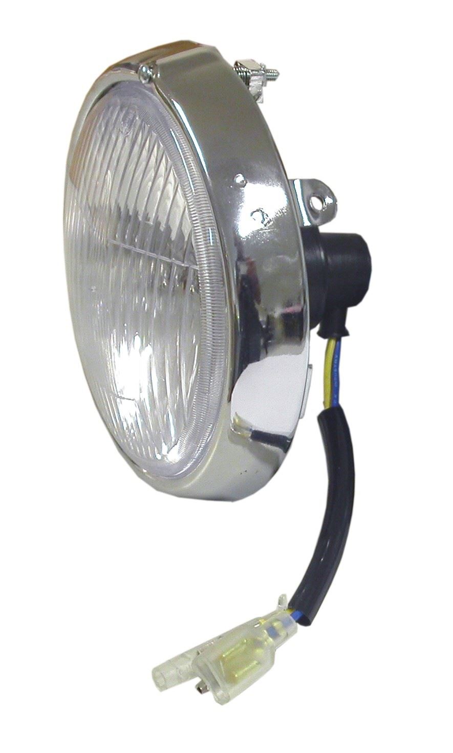 Headlight Round Honda C50, C70 Headlight (Not E-Marked & Straight Beam)