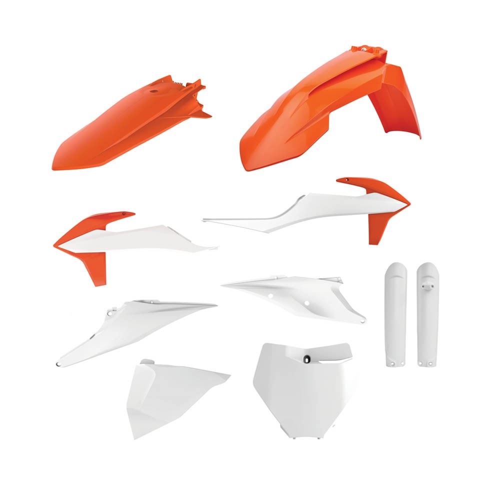 POLISPORT PLASTIC KIT + FORK GUARDS KTM SX/SX-F/XC/XC-F 2019-2022, OEM21