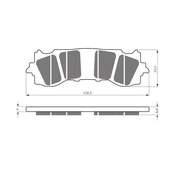 Goldfren AD430 Honda GL1800 Goldwing 18-24