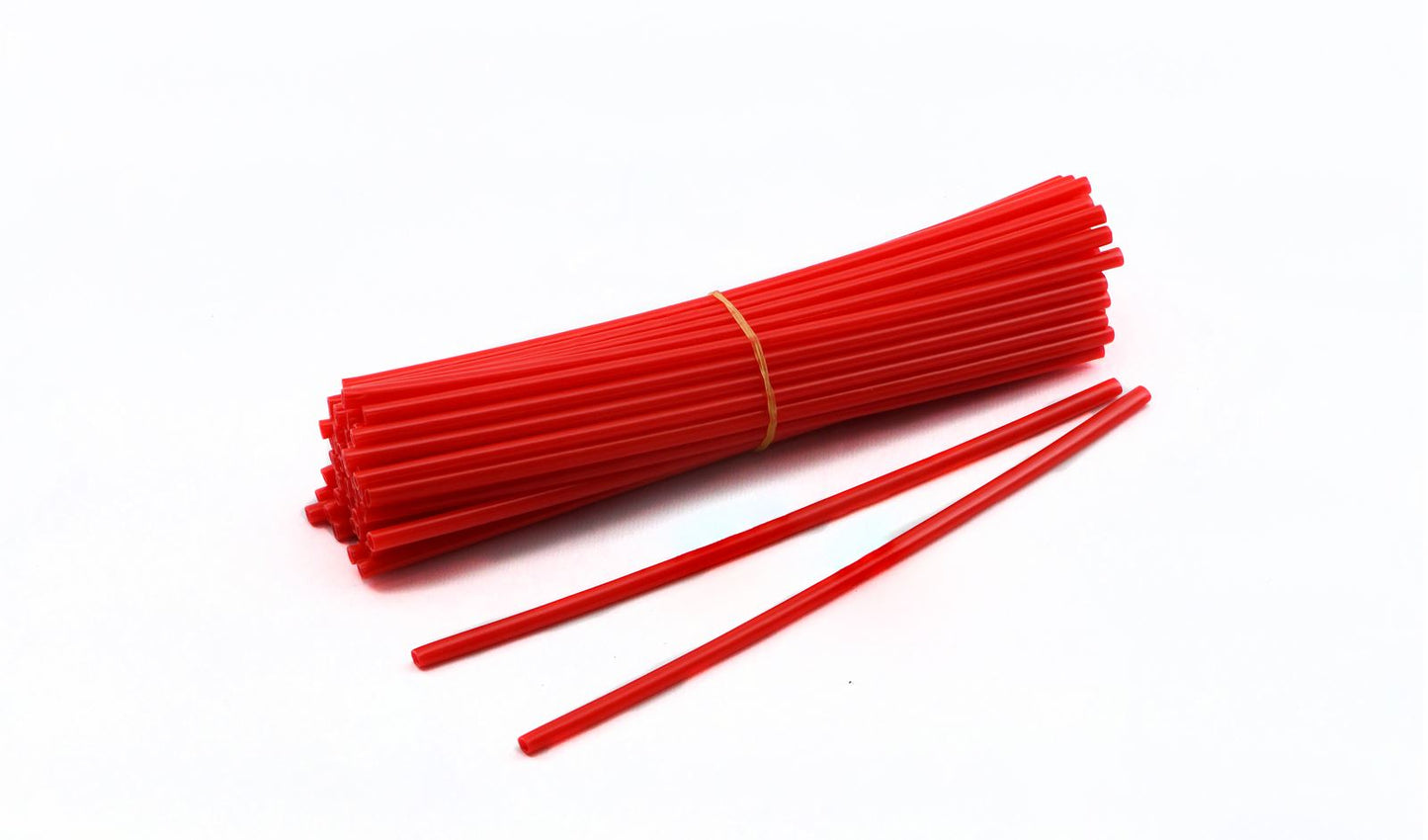 Spoke Cover Wraps Red Full Set of 76 Covers for Up To 21" Wheels Front & Rear