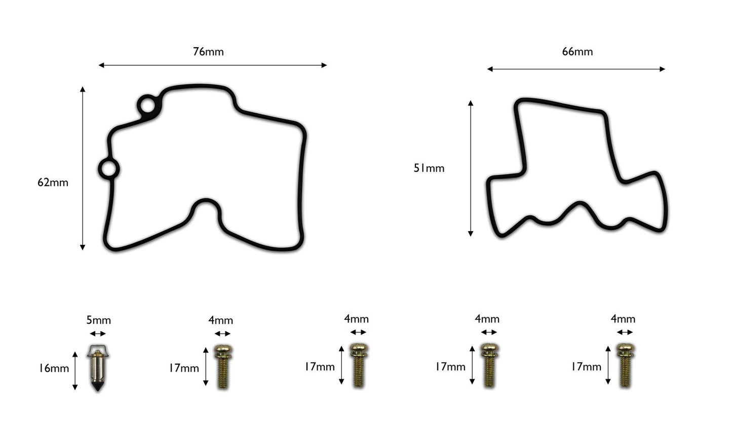 Carb Repair Kit Honda, Kawasaki, Suzuki, Yamaha, KTM Off Road