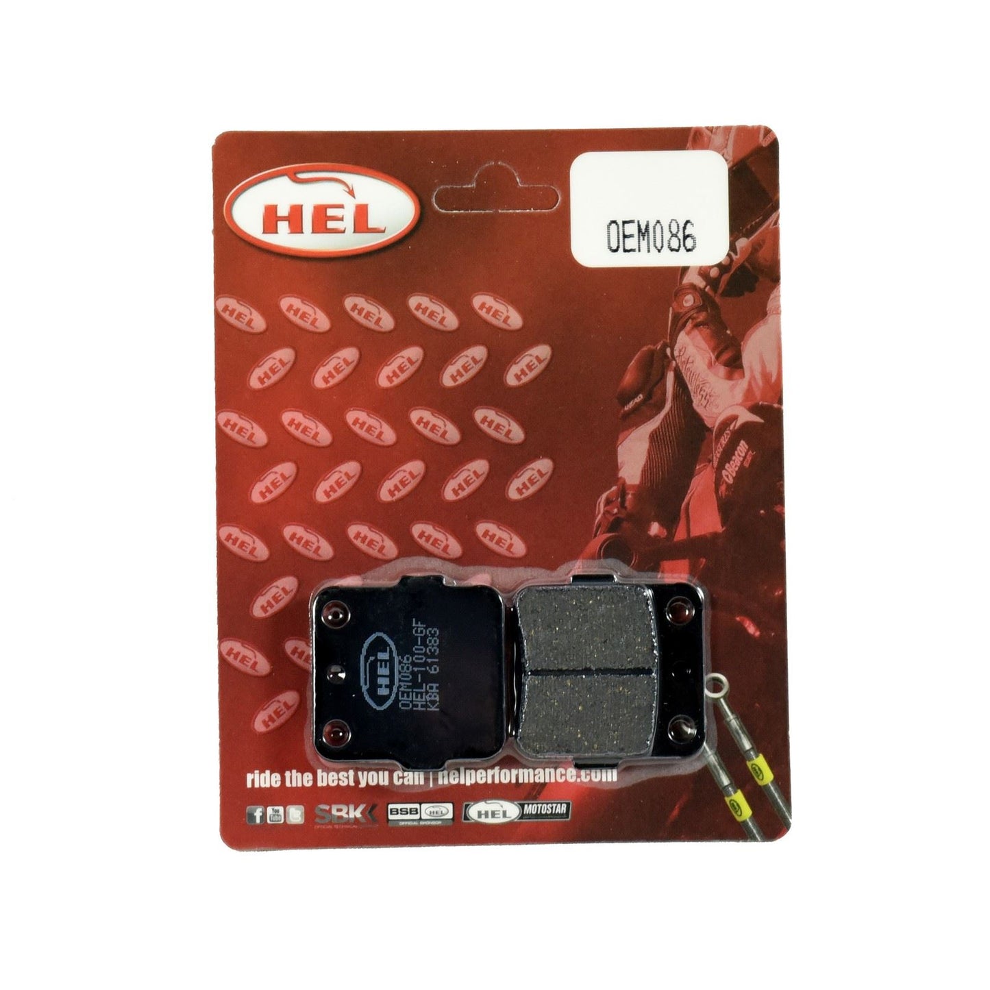Hel Brake Pad OEM086,AD007,FA84 for Sports,Touring,Commuting