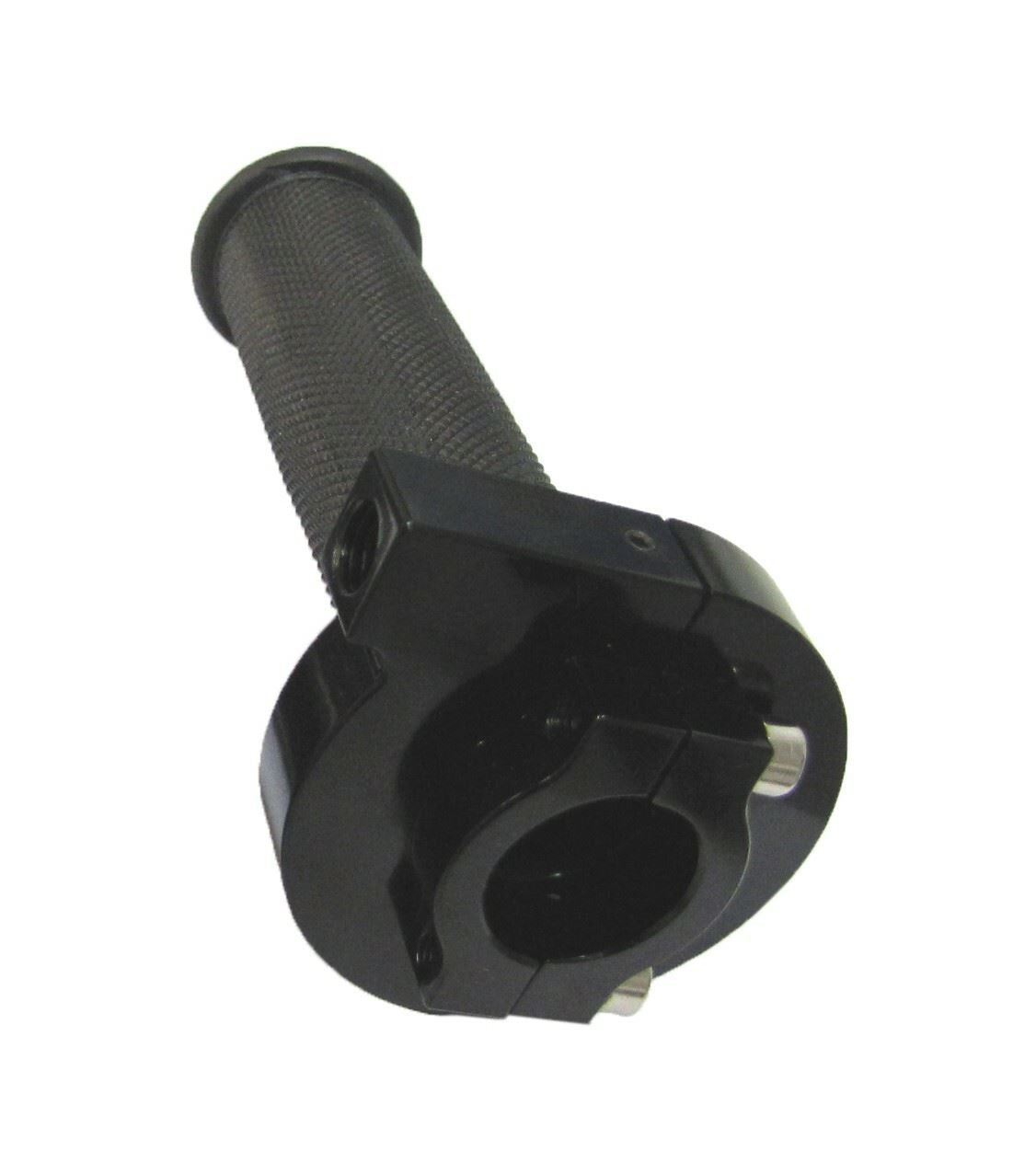 Throttle Unit Black with cable fitting underneath with grip