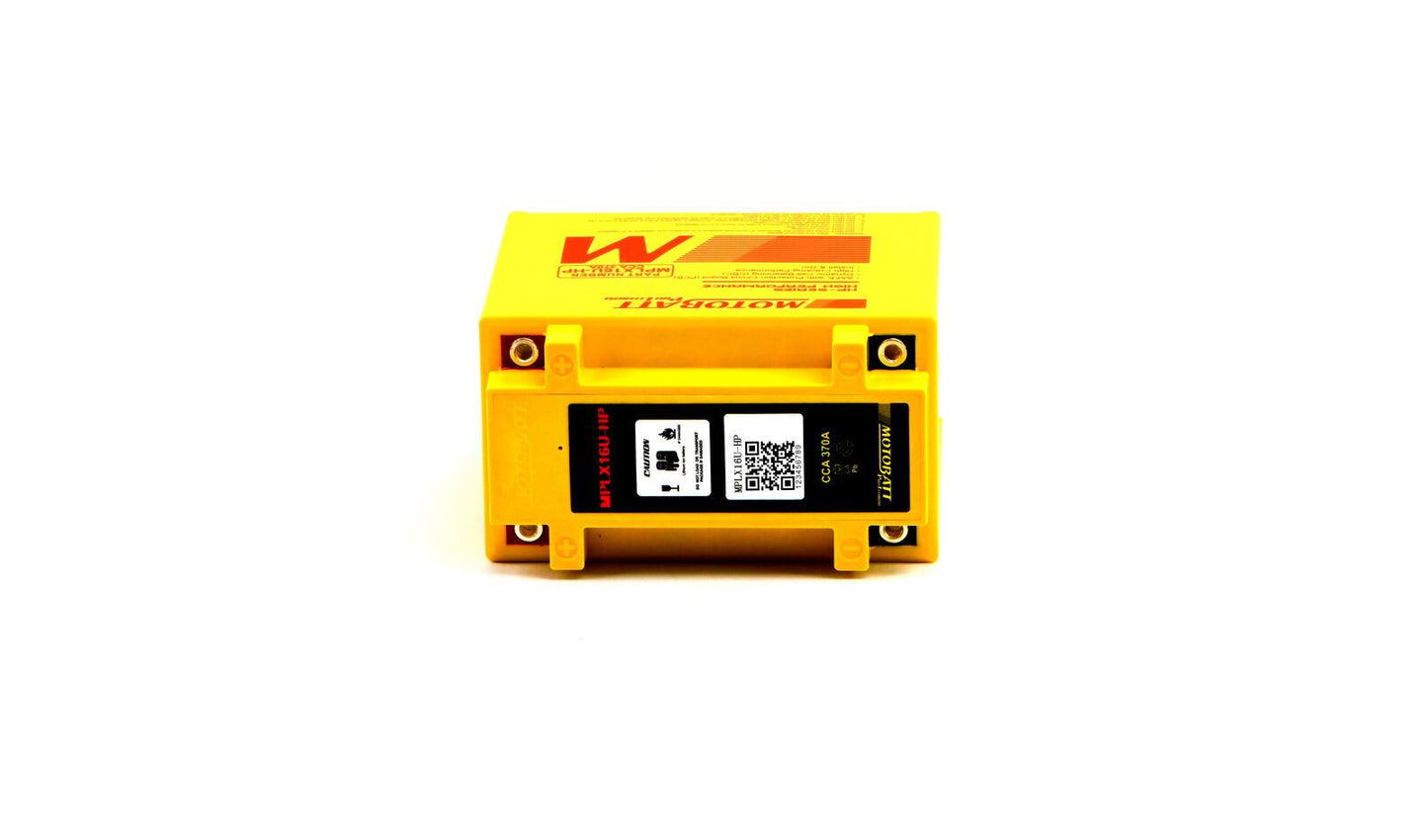 Motobatt Pro Lithium Battery MPLX16U-HP With Charge Protection Circuit Each