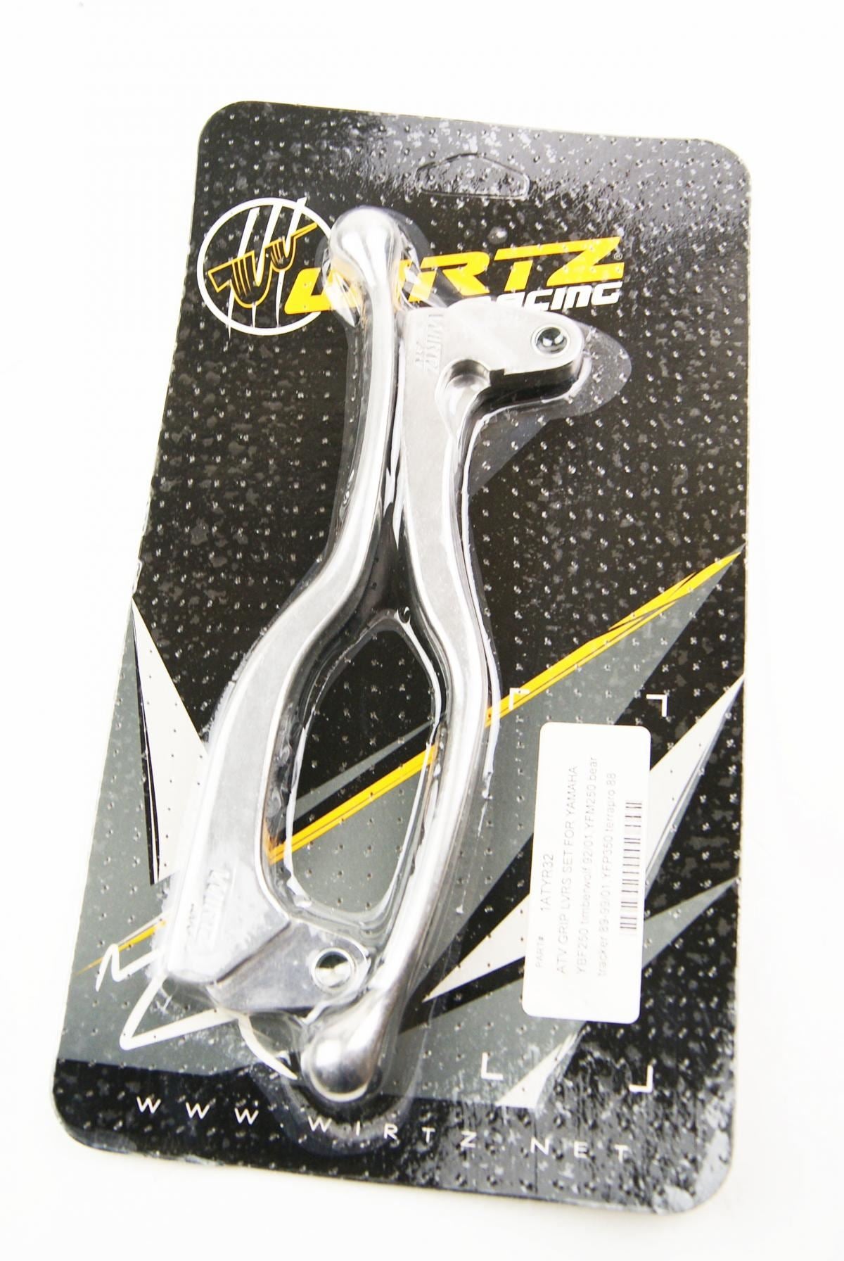 WIRTZ LEVER SET, GRIP BLK YFA1 02-04, YFM125G 04-13, YFB250 92-00, YFM250X 00-02