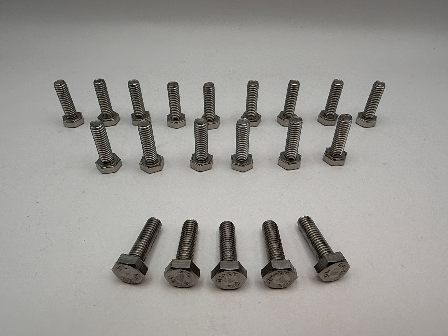 Bolts Hexagon Stainless Steel M6 x 20mm x 1.00mm Pitch
