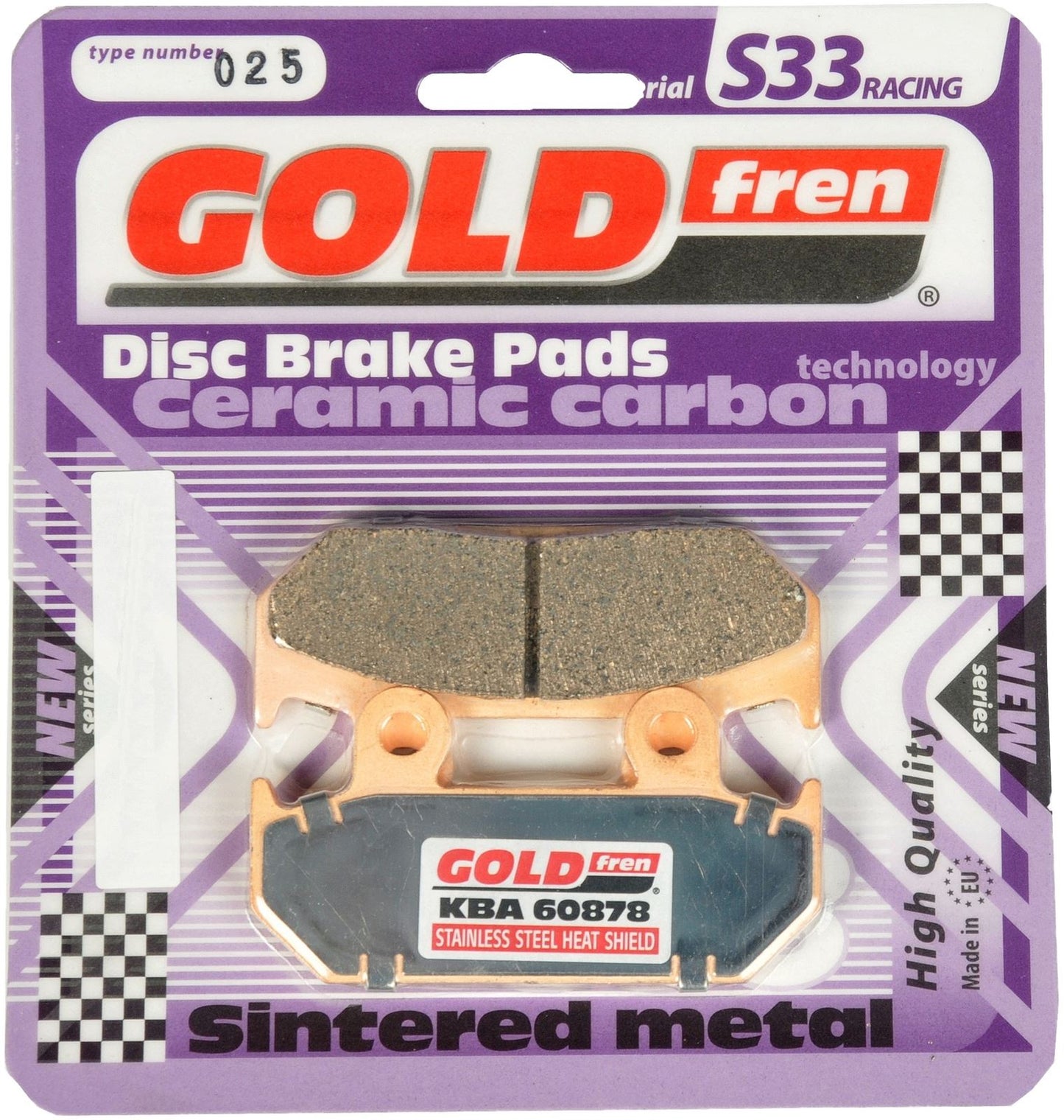 Goldfren Brake Pads S33-025, VD141, VD142, FA121, FA203, FDB462, SBS593