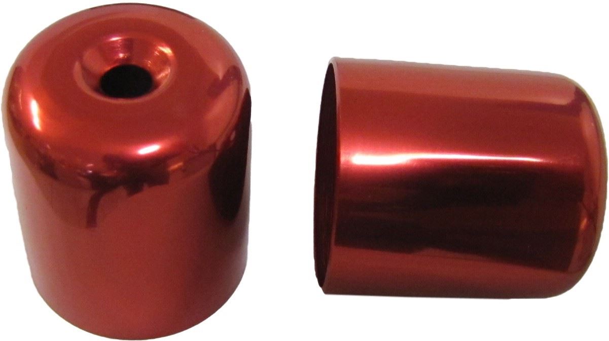 Handlebar Bar End Cover Red For Suzuki RGV250 GSXR750L M (Pair)