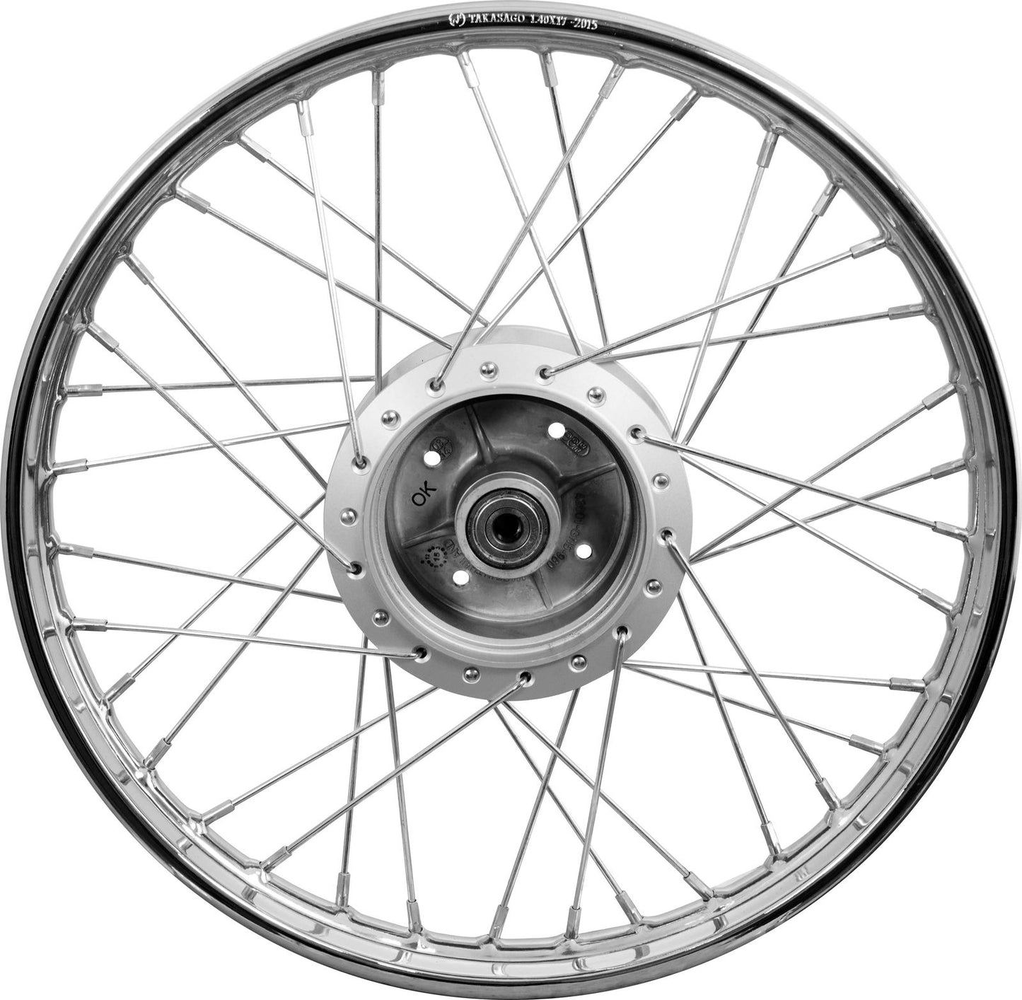 Rear Wheel Complete Honda C90 Cub 93-03 Uses 304 Brake Shoes 1.40 x 17" Rim
