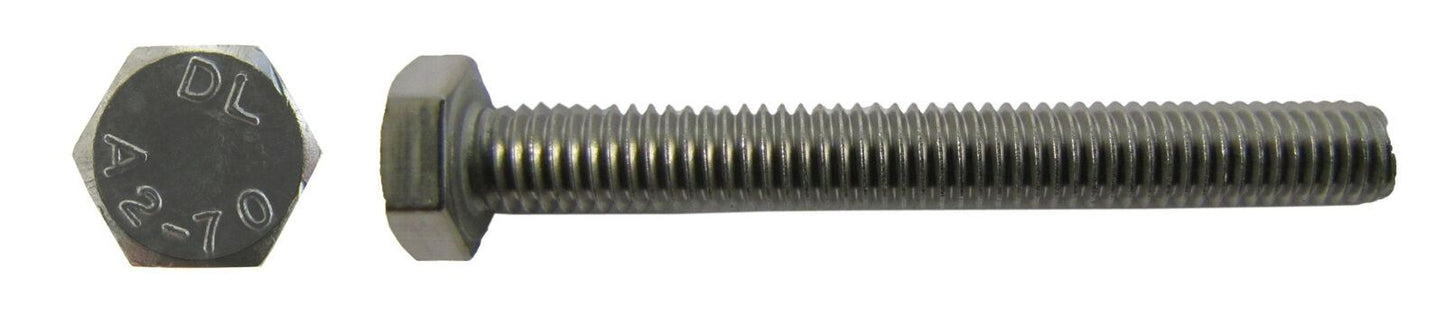 Bolts Hexagon Stainless Steel M6 x 16mm x 1.00mm Pitch