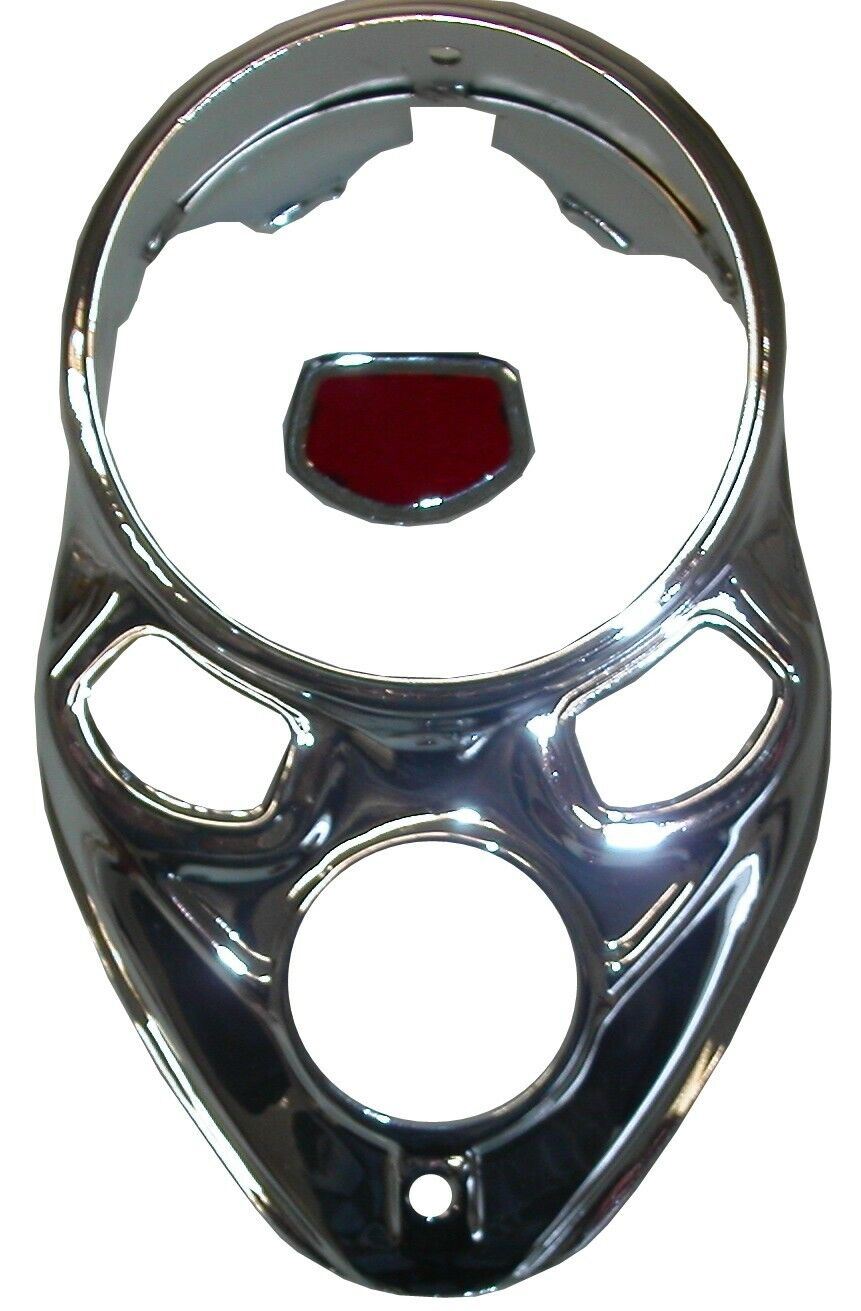 Clock Cover Skull Chrome