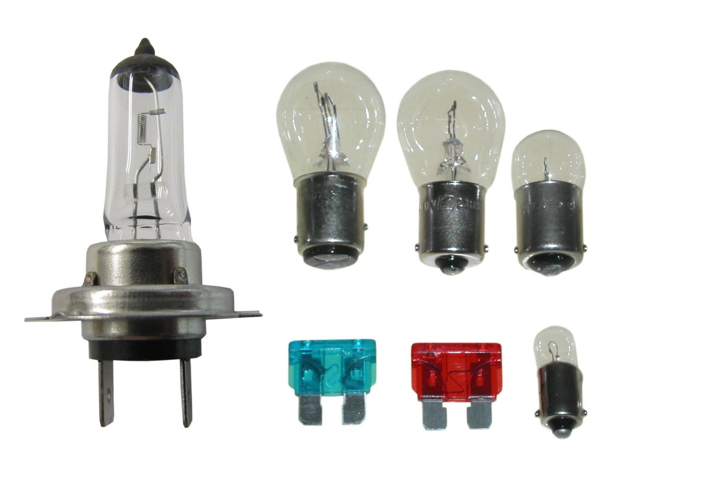 Emergency Bulb Pack Includes H7 Headlight, Indicator, Stop & Tail Bulbs & Fuses
