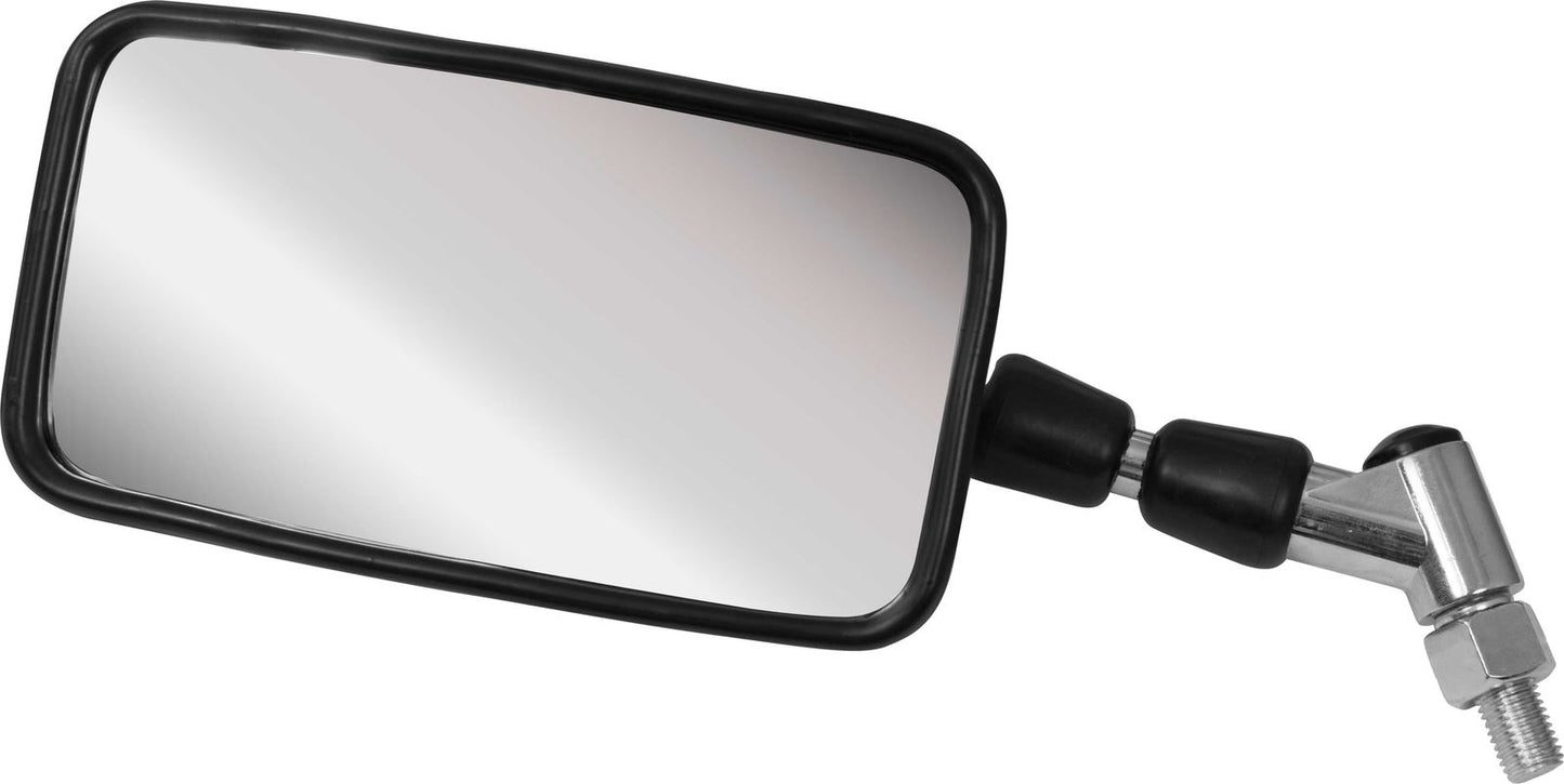 Mirror Left or Right 10mm Chrome Rectangle Yamaha Shape (E-Marked)
