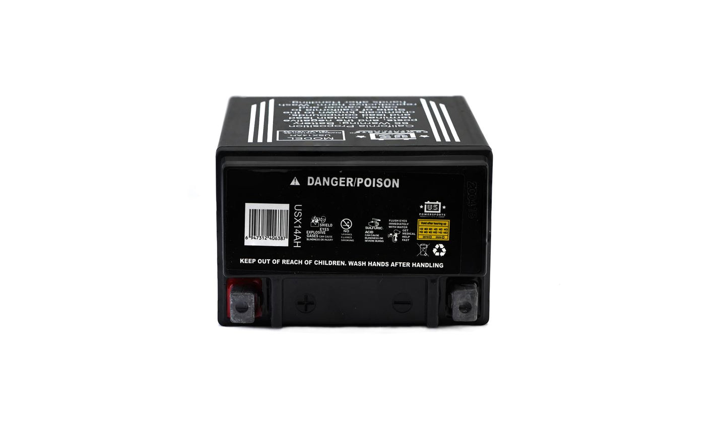 MTX Power Battery XT14AH Sealed 12v 14.0AH CCA:200 L:135mm H:166mm W:90mm CB14-B2, CTX14AH-BS, CB14-A2, USX14AH