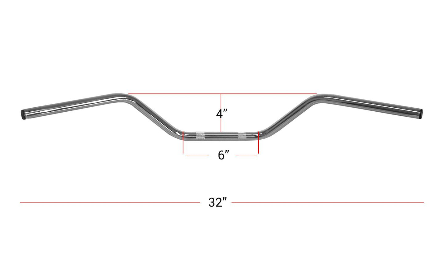 Handlebar 7/8'' Chrome 4.50'' Rise Honda CB750K