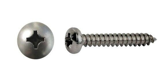 Screws Pan Head Self Taper Stainless Steel 6mm x 20mm(Pitch (Per 20)