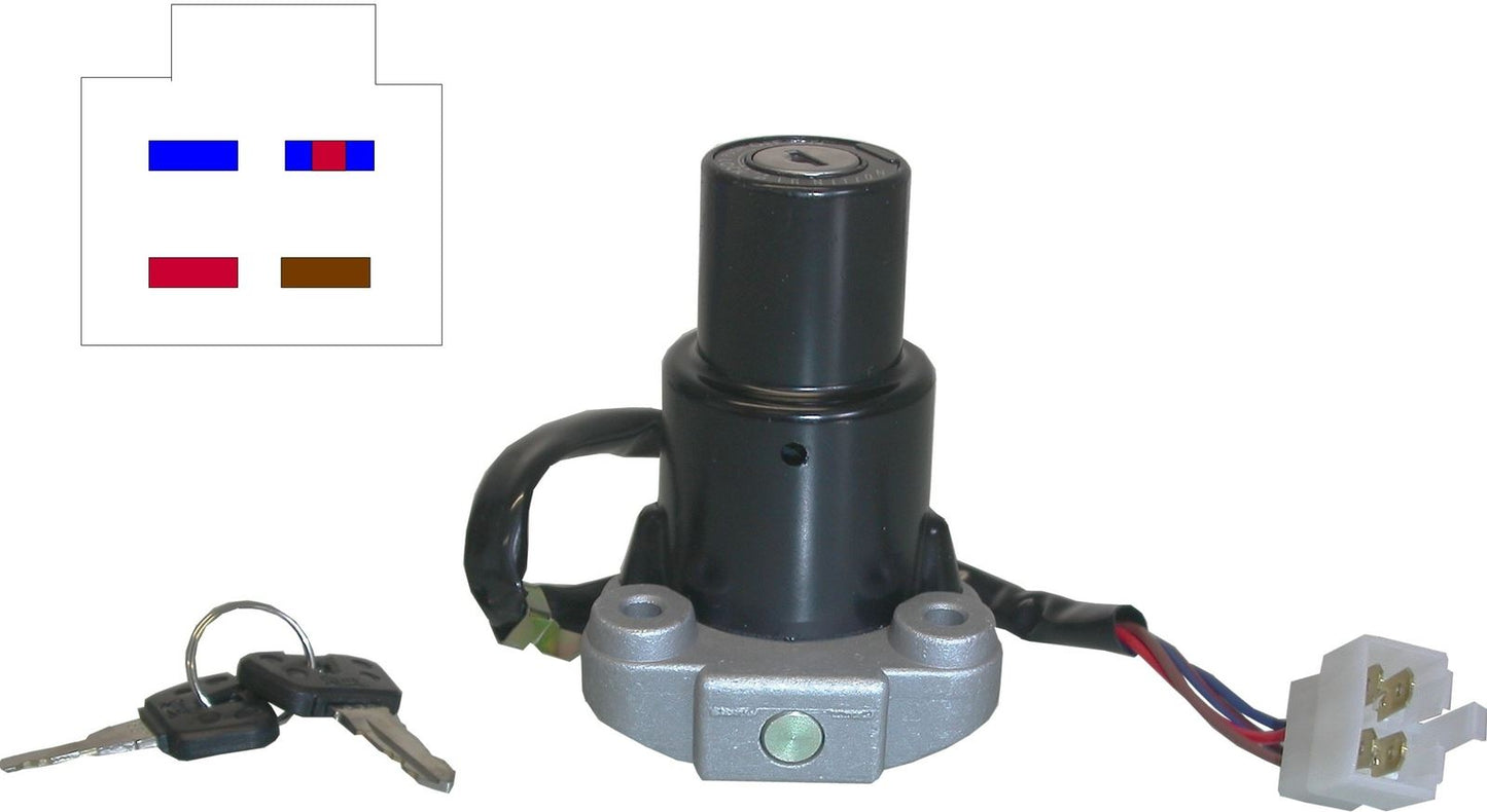 Ignition Switch Yamaha FZR750, FZR1000 89-95 (4 Wires)