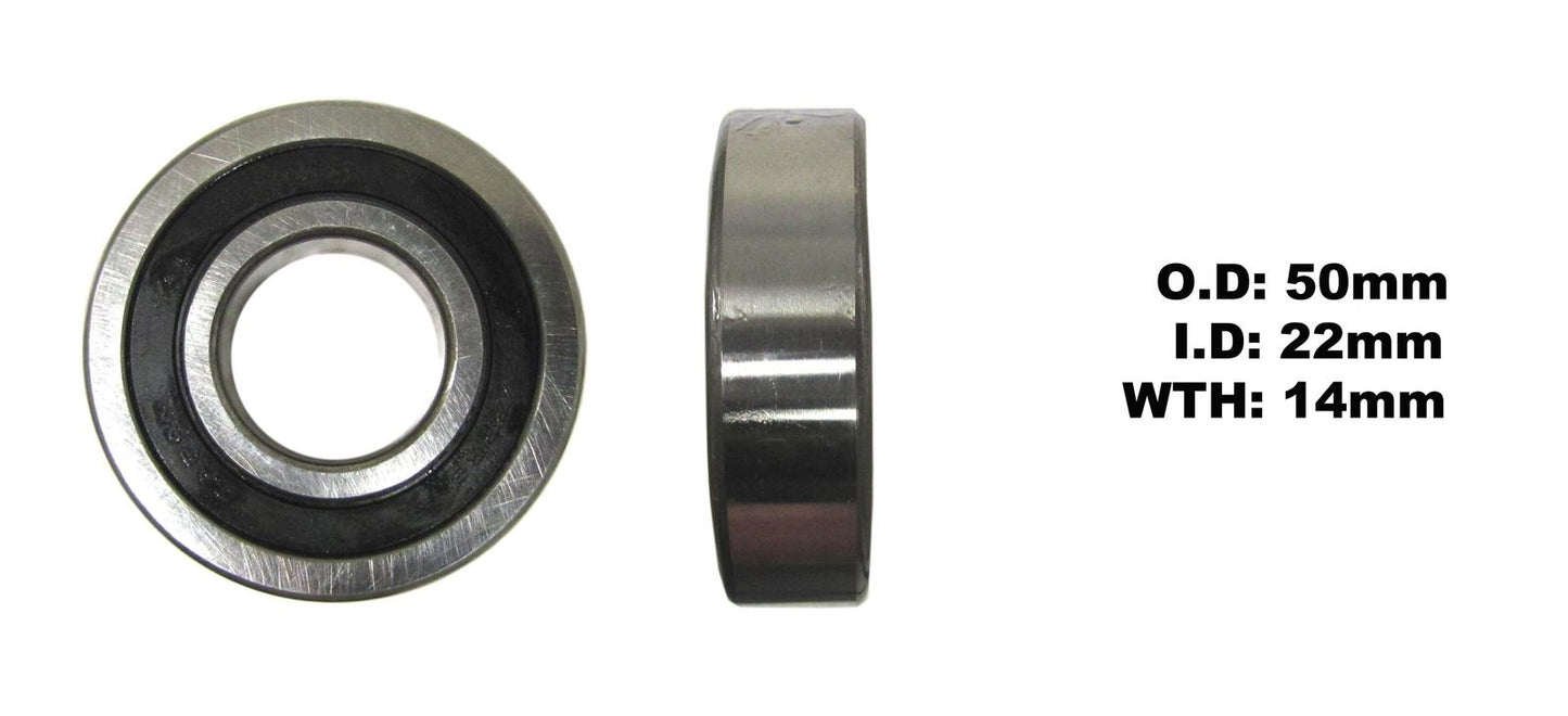 Koyo Bearing 62/22-2RS-C3 (ID:22mm x OD:50mm x W:14mm)