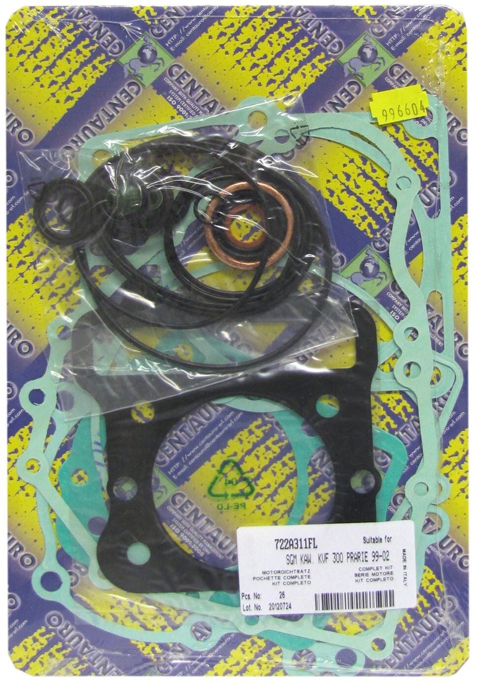 Centauro Full Gasket Set Kawasaki KVF300A4 (Prairie 4x4) 1999-2002