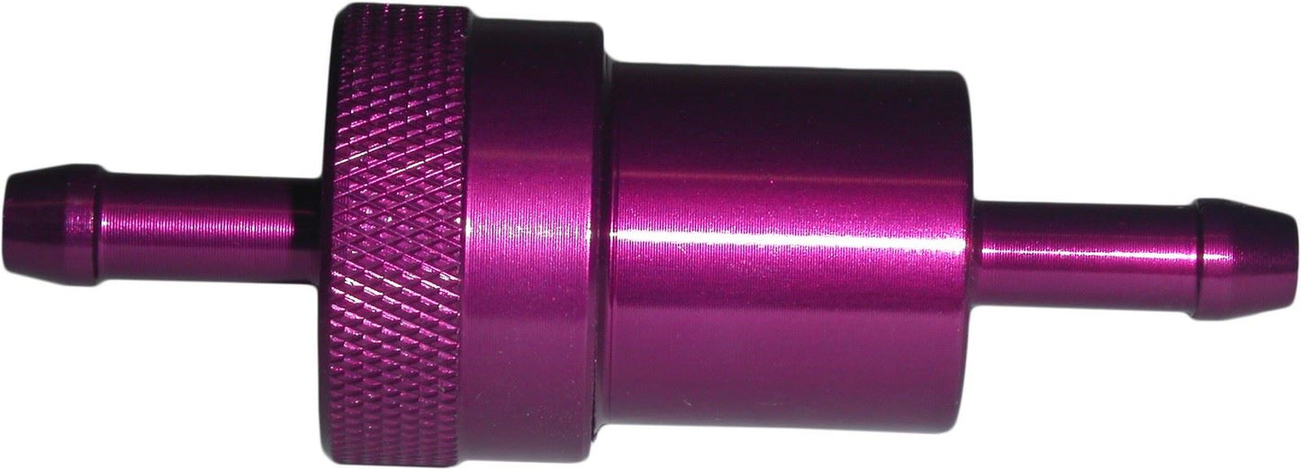 Fuel Filter 6mm Anodised Aluminium Purple (Each)